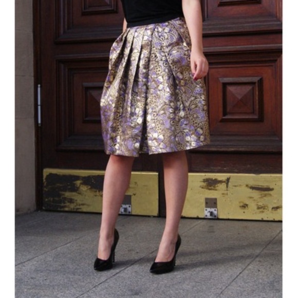 Marni and H&M Collaboration - Purple and Gold Skirt - Never worn, new with tags. - Picture 1 of 5